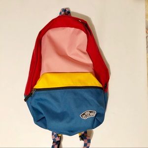 vans calico patchwork backpack